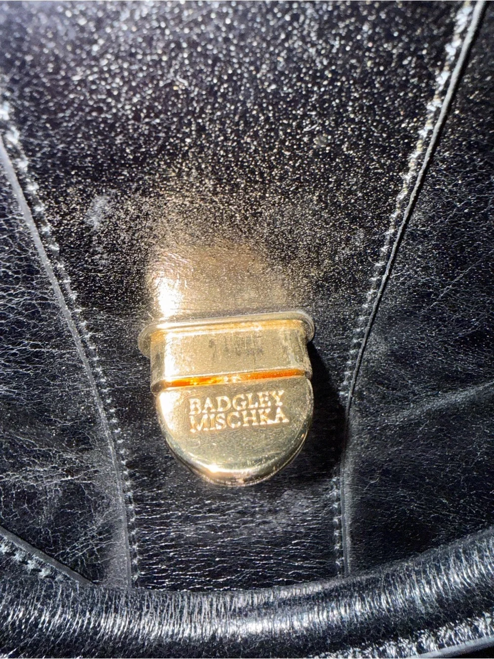 Badgley Mischka black Amber large handbag